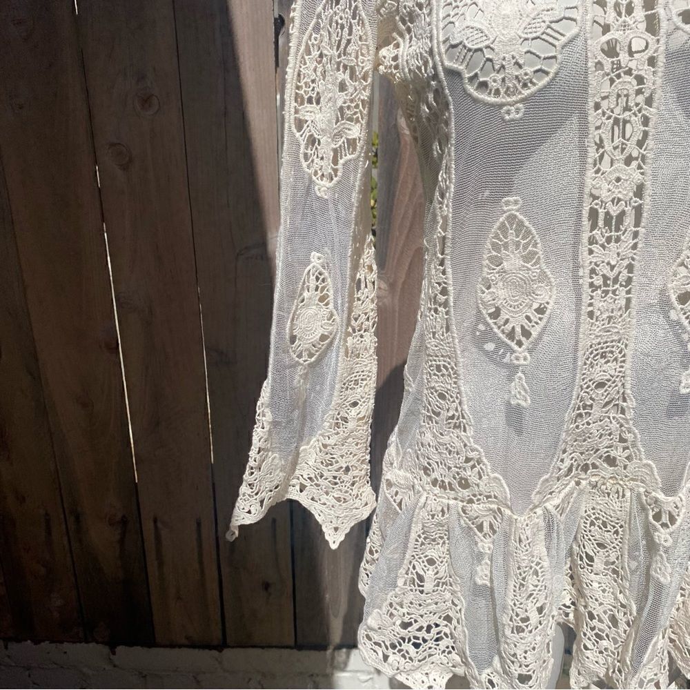 Jen's Pirate Booty Mandolin Backless Mini Dress in Lace size small - Picture 15 of 16